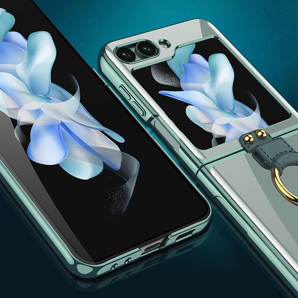 GKK For Samsung Galaxy Z Flip5 5G Integrated Tempered Glass Film Phone Shell Plastic Phone Case Folding Phone Cover GKK For Samsung Galaxy Z Flip5 5G Integrated Tempered Glass Film Phone Shell Plastic Phone Case Folding Phone Cover